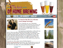 Tablet Screenshot of basicsofhomebrewing.com